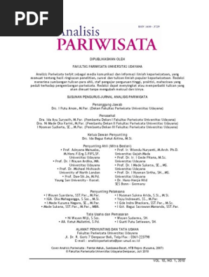 Jurnal Analisis Pariwisata Pdf