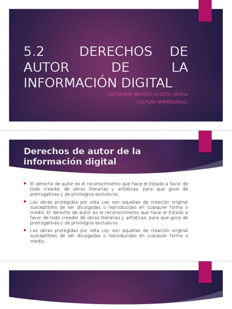 Derechos de Autor en la Era Digital | PDF | Tecnología digital ...