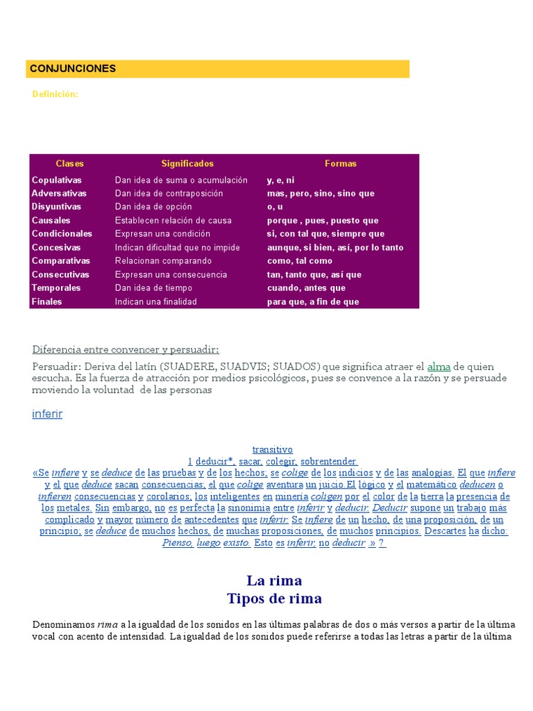 Definición y Tipos de Rima | PDF | Rima | Inferencia