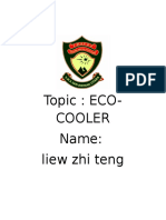 Topic: ECO-Cooler Name: Liew Zhi Teng