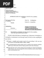 Alameda Public Defender Motion to Compel an Accurate Record of Proceedings