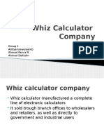 Whiz Calculator Company Implements New Budgeting Method