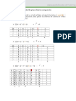 Tablas de Verdad de Proposiciones Compuestas