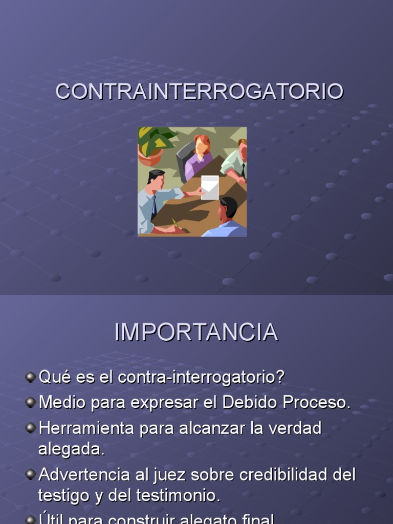 Contra Interrogatorio PDF