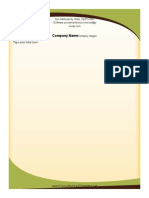 Sophisticated Green Letterhead