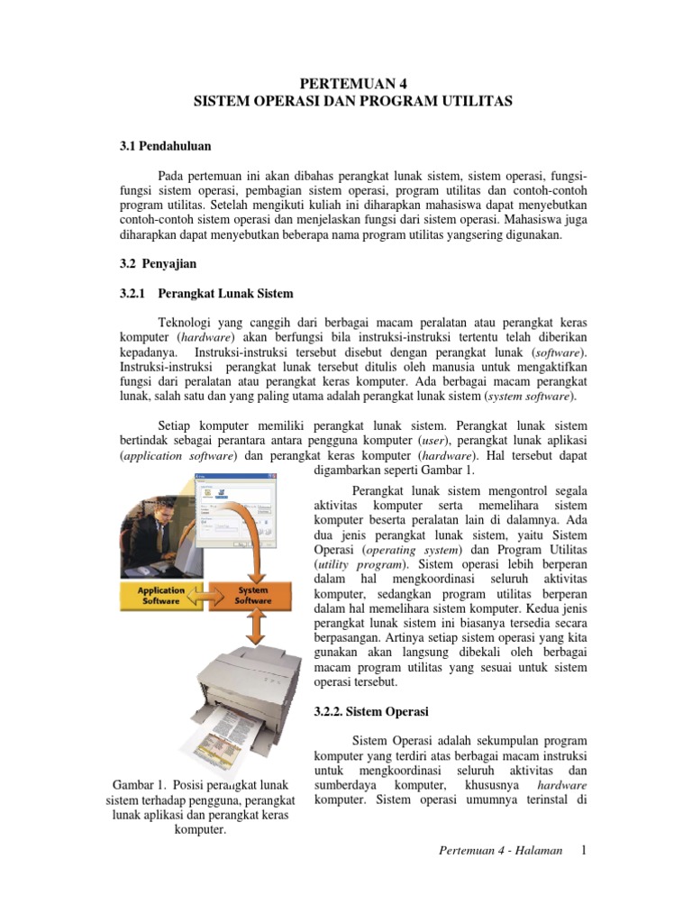 Sistem Operasi dan Program Utilitas | PDF | Komputer