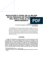 Dialnet EduacionYPapelDeLaMujerEnElPeriodoDeTransicionDelS 2480632 PDF