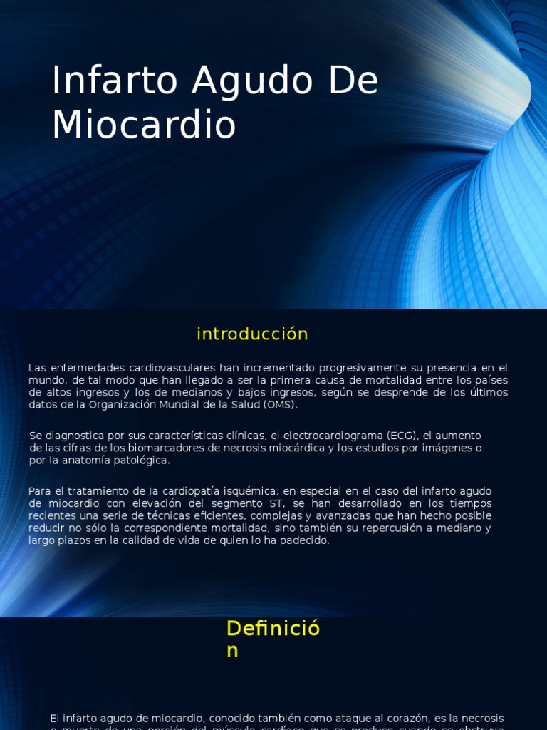 Infarto Agudo de Miocardio 1 | Descargar gratis PDF | Infarto de ...