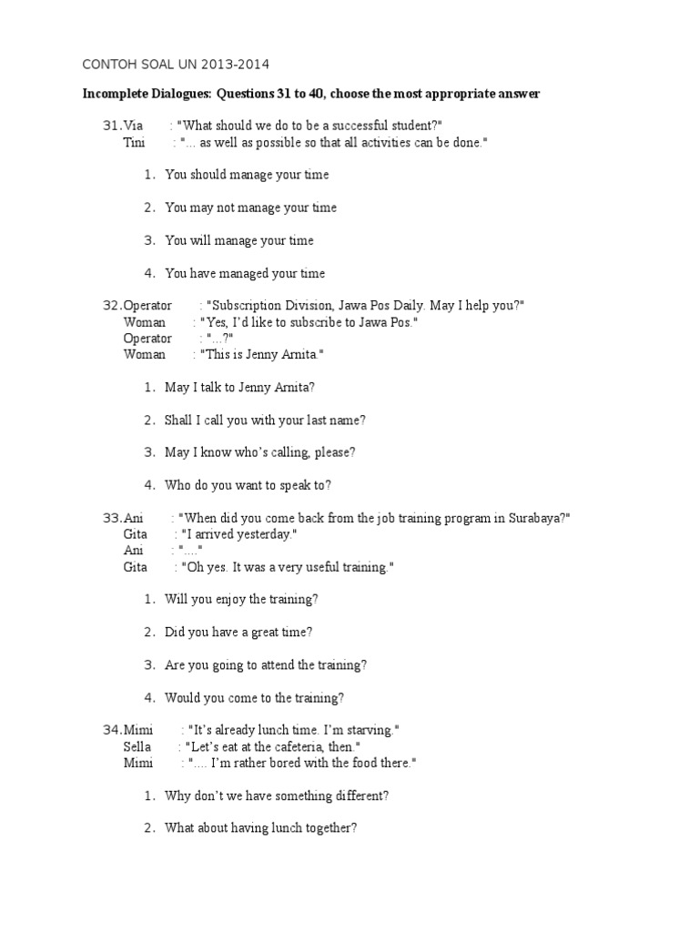 Group Dialogue Completion Practice | PDF | Self-Improvement