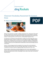 Classroom Vocabulary Assessment