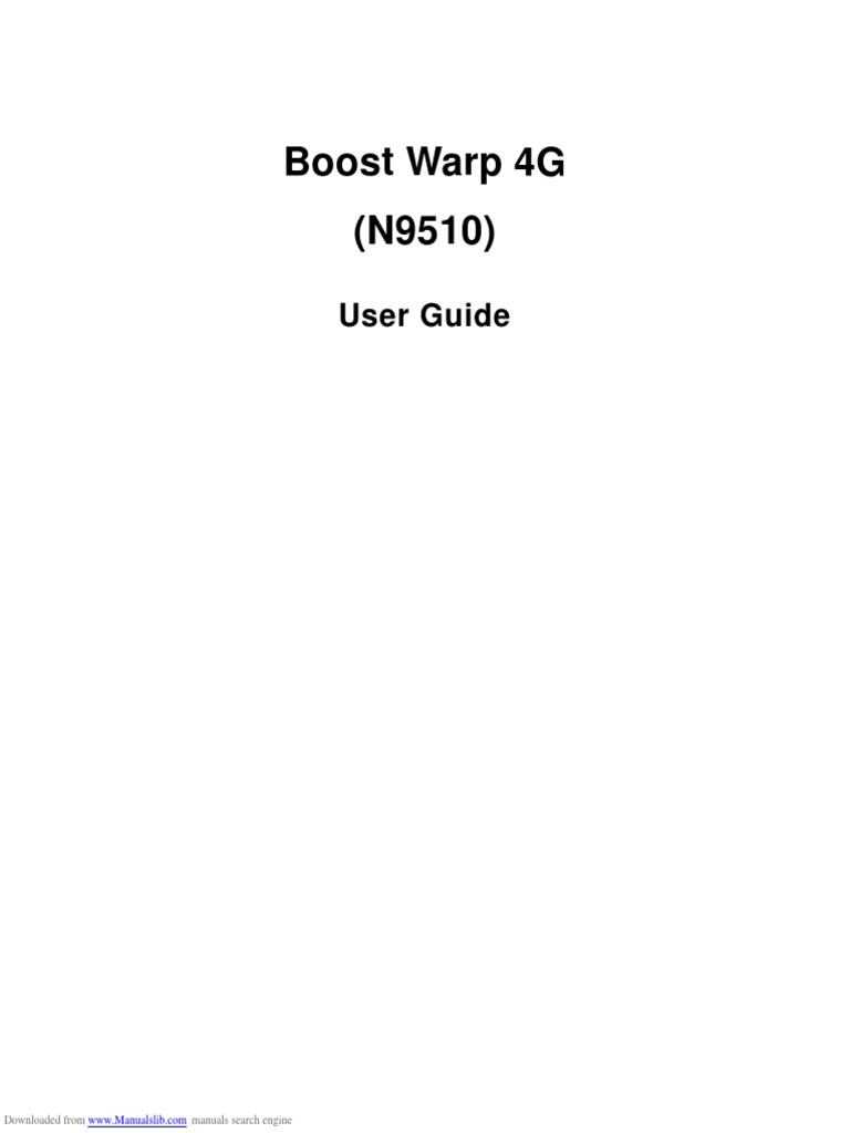 Boost Mobile User Guide | PDF | Computers
