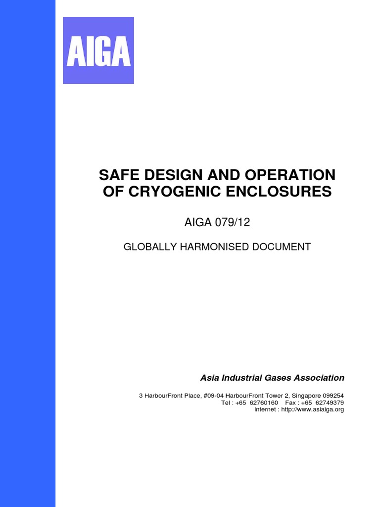 Safe Design and Operation of Cryogenic Enclosures | PDF | Leak ...