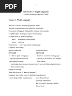 Introduction To English Linguistics