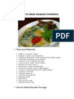How To Make Manado Porridge