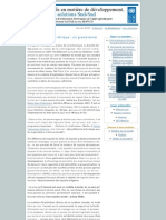 Defis en Matiere de Developpement, Les Solutions Sud-Sud: Janvier 2007