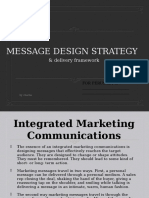 Message Design Strategy: & Delivery Framework