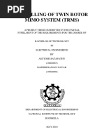 Thesis Modeling of Two Rotor MIMO System