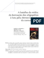 A Batalha Da Mídia - Da Formação Dos Oligopólios À Luta Pela Democratização Da Comunicação PDF
