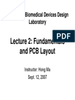 Lecture 2: Fundamentals and PCB Layout: 2.996/6.971 Biomedical Devices Design Laboratory