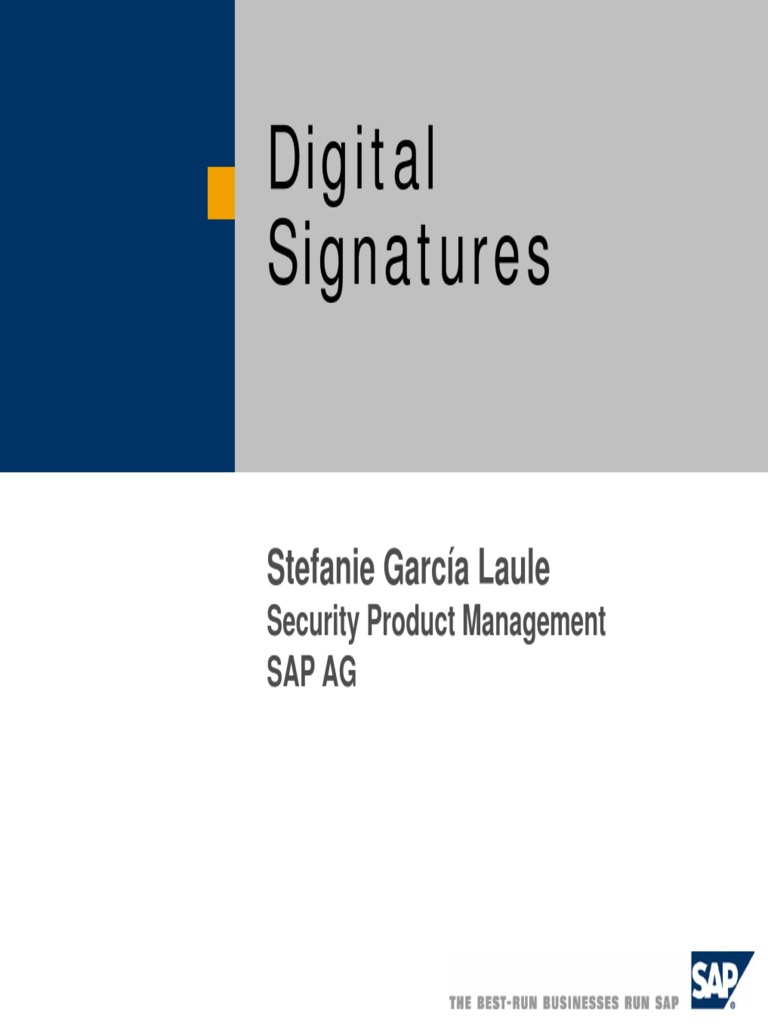 Digital Signatures Overview | PDF | Public Key Cryptography ...