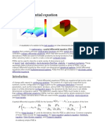 Partial Differential Equation: A Visualisation of A Solution To The On A Two Dimensional Plane