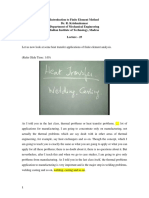 Finite element analysis of heat transfer applications