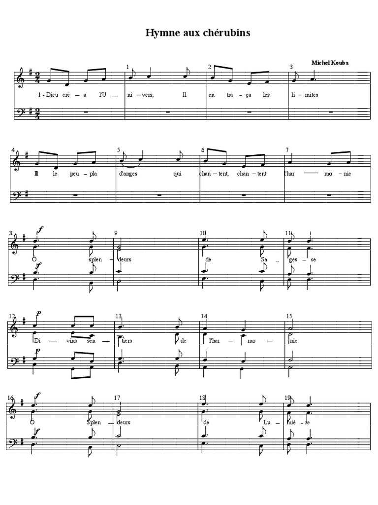 Hymne Aux Cherubins