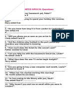 Reported Speech - Questions