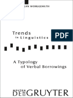 Jan Wohlgemuth-A Typology of Verbal Borrowings (Trends in Linguistics. Studies and Monographs) (2009) PDF