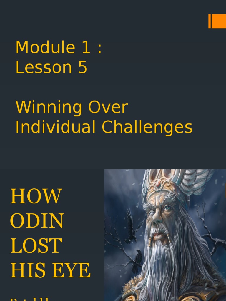 How Odin Lost His Eye Odin