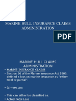 Marine Hull Insurance Claims Administration 