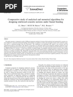 Comparative Study of Analytical and Numerical Algorithms For Designing Reinforced Concrete Sections Under Biaxial Bending