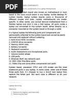 Laptop Motherboard Components
