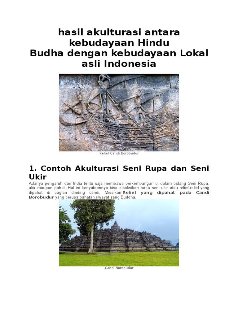 Contoh Akulturasi Dalam Bidang Seni Rupa Dan Seni Ukir 
