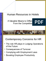Human Resources in Hotels: A Valuable Means To Differentiate From The Competition