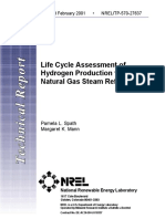 Life Cycle Assessment of Hydrogen Production Via Natural Gas Steam Reforming