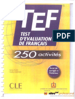 TEF 250 Activites