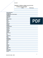 Vocabulário Alemão - Lista