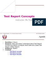 Test Report Concepts: Instructor: Ms Trương Thị Ngọc Phượng