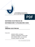 Tarifas electricas - informe