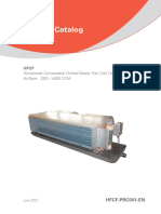 Product Catalog: Horizontal Concealed Chilled Water Fan Coil Unit Airfl Ow: 200 1400 CFM