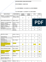 Mesas de Examen Música Febrero Marzo 2016