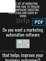 How to Set Up Marketing Automation Tool to Trigger Email Campaigns Targeting Your Leads and Users by Using Drip - Kev Chavez - Your Keen & Crisp VP