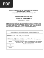 Edital Credenciamento 01-2016