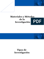 Materiales y Metodos de Investigación