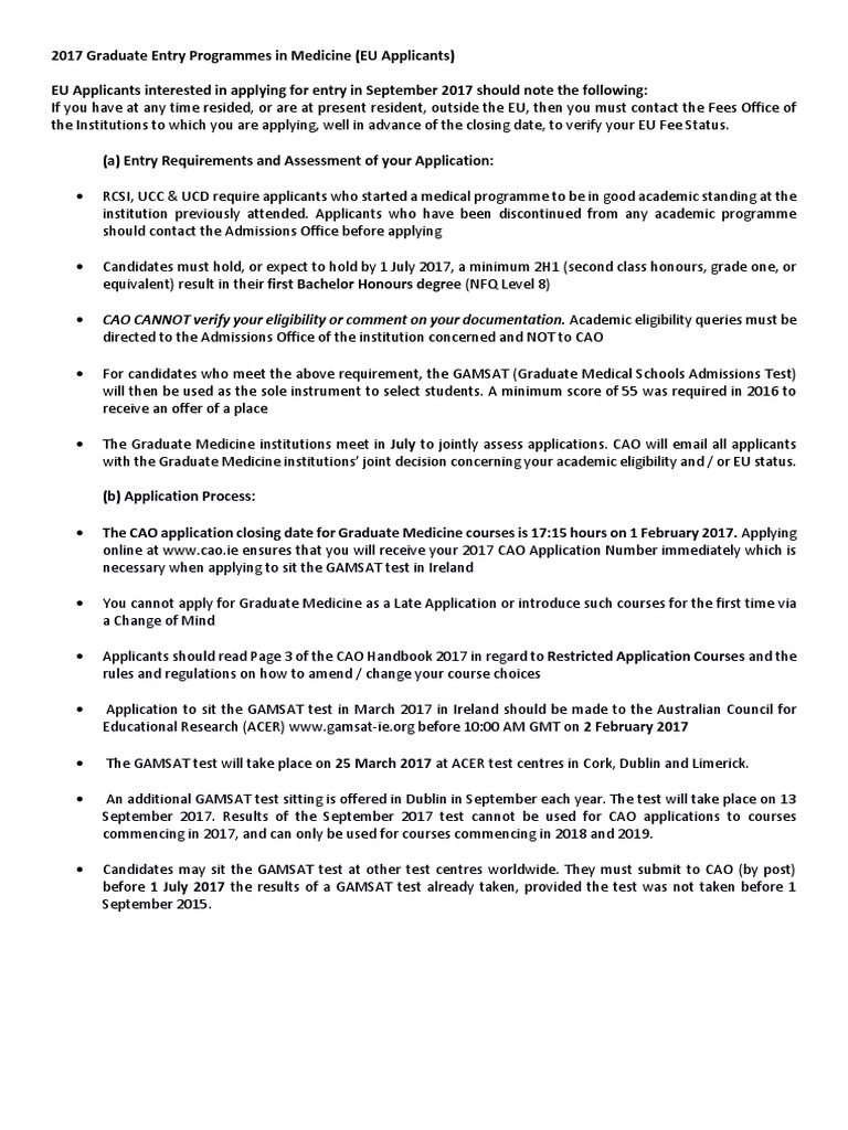 GRADUATE ENTRY MEDICINE DEGREE REQUIREMENTS visual data 4
