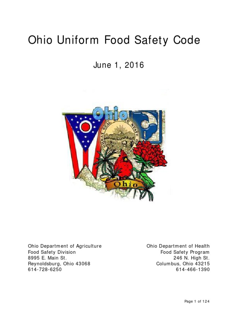 Ohio Uniform Food Safety Code Food Safety Foods
