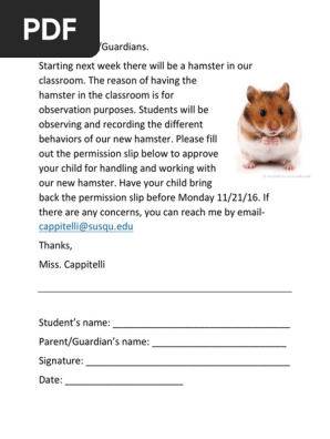 permission slip