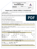 Regras para divisão silábica e translineação