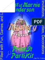 Murder Mystery Game Party Game and Theme Kit - Print Yourself - Ghost of Marnie Andersen, For 8, 10 and 12 Girls Ages 9 To 14 and 3 Adults. Can Be Used As A Slumber Party or One Day Event.